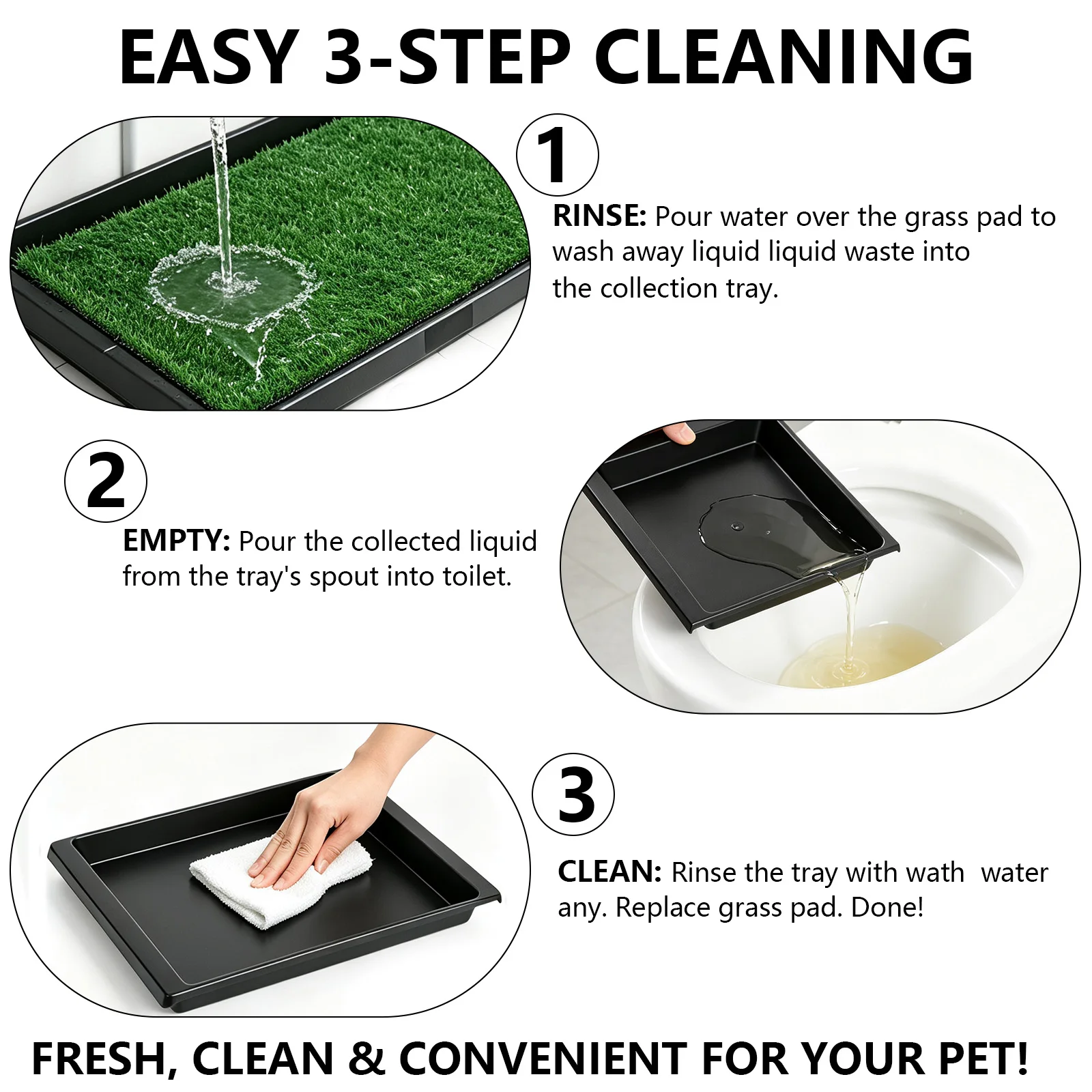 Toilette intérieure pour chien 51x63cm avec gazon artificiel – Image 3
