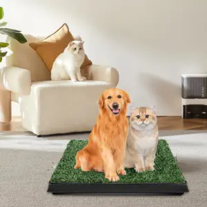 Toilette intérieure avec gazon artificiel pour chiot