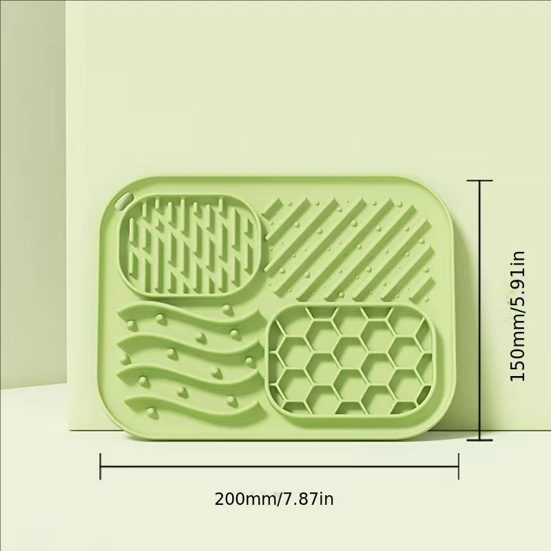 Tapis de gamelle en silicone anti-glouton pour chien – Image 4