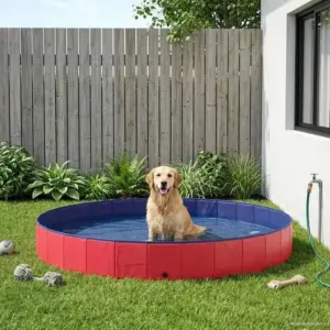 Piscine à débordement pour chien, 300 x 38 cm, PVC renforcé