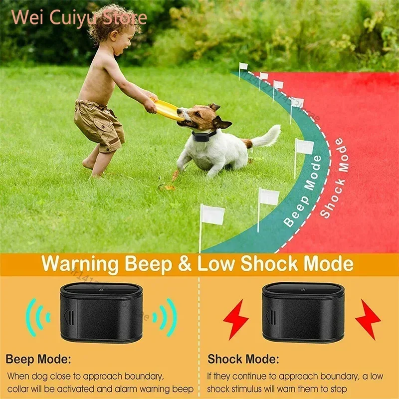 Clôture sans fil améliorée pour chien avec portée ajustable – Image 3
