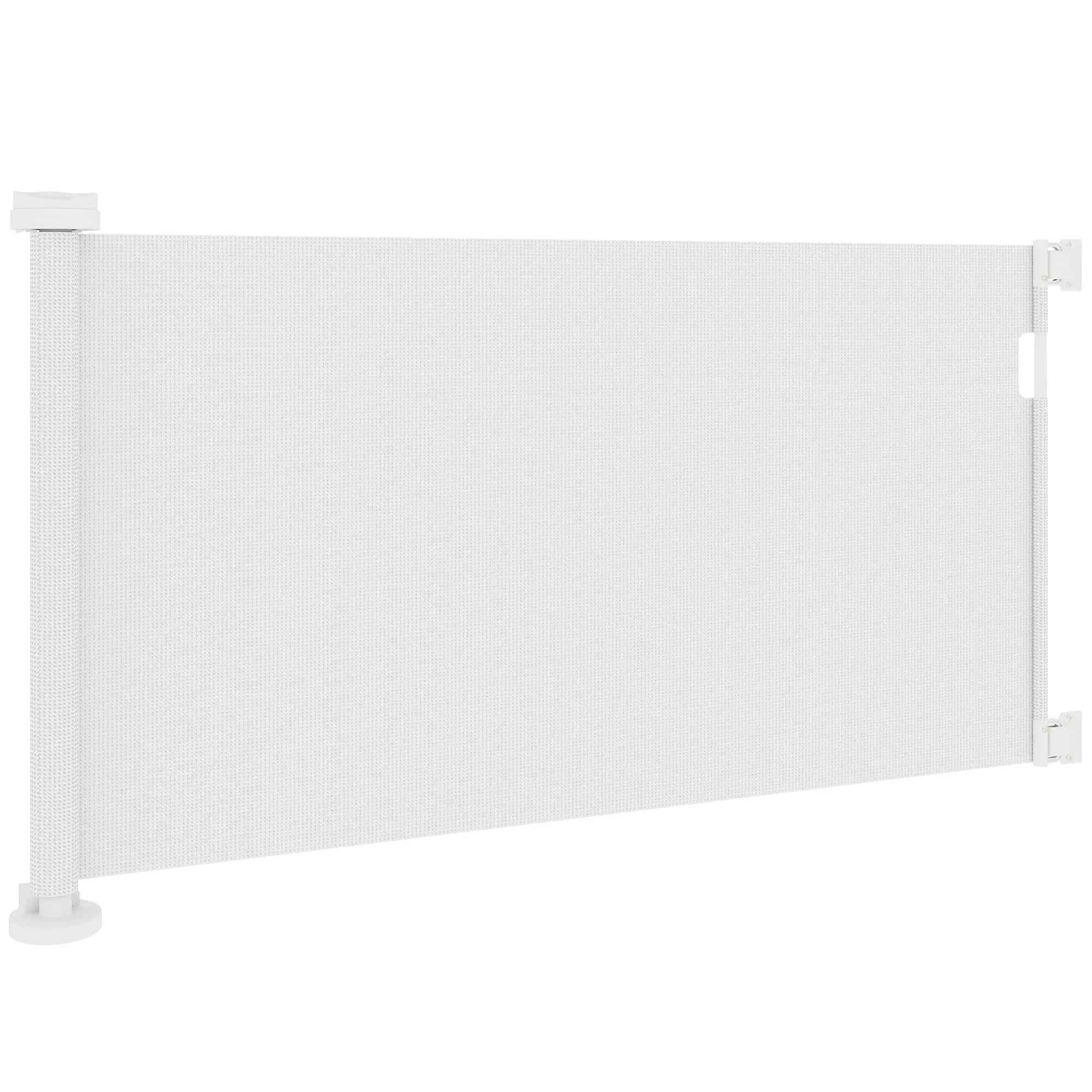 Barrière de sécurité escamotable blanche pour chien, 87 cm – Image 3