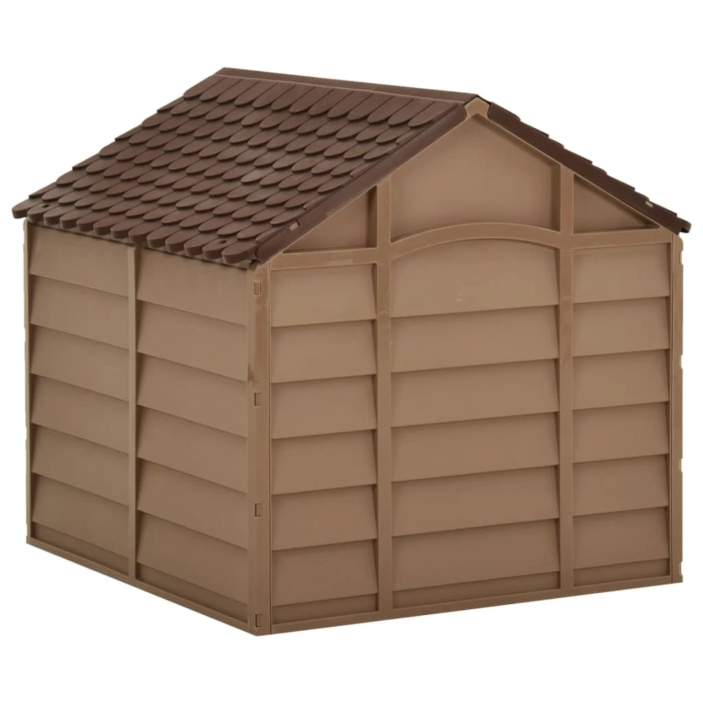 Maison pour chien marron en polypropylène, 71x71x68 cm – Image 4