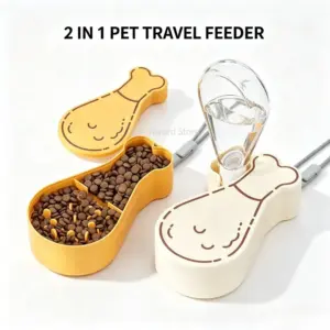 Set de voyage étanche bol et bouteille d'eau pour chien