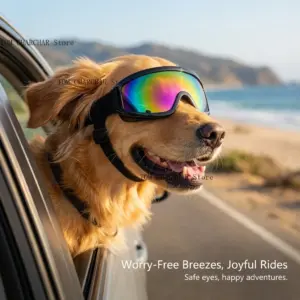 Lunettes de soleil anti-UV pour grands chiens, ajustables