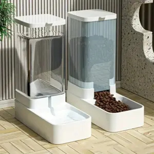 Distributeur automatique de nourriture et d'eau pour chien
