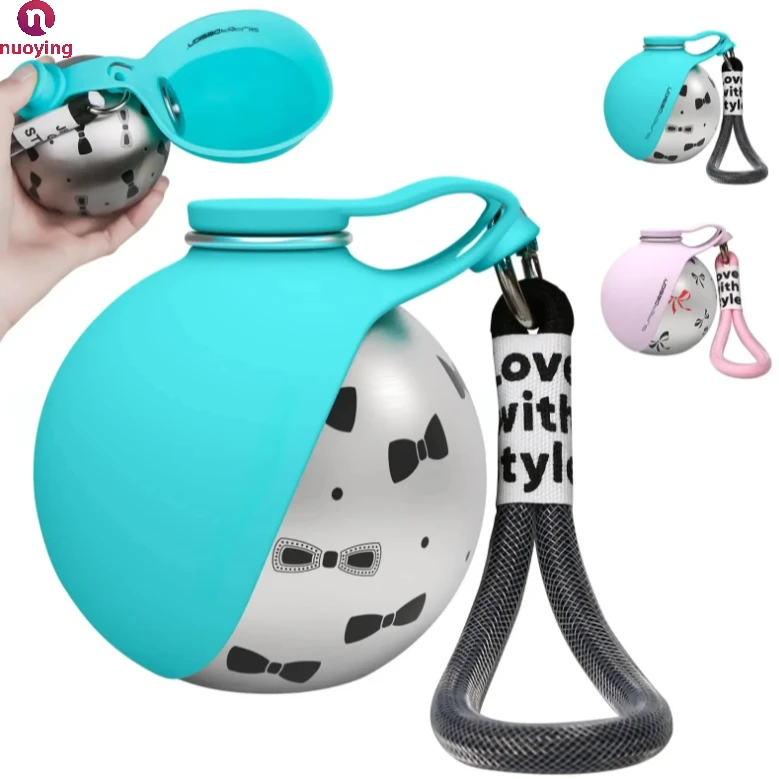 Bouteille distributeur d’eau 2-en-1 pour chien, compacte et anti-fuite – Image 3