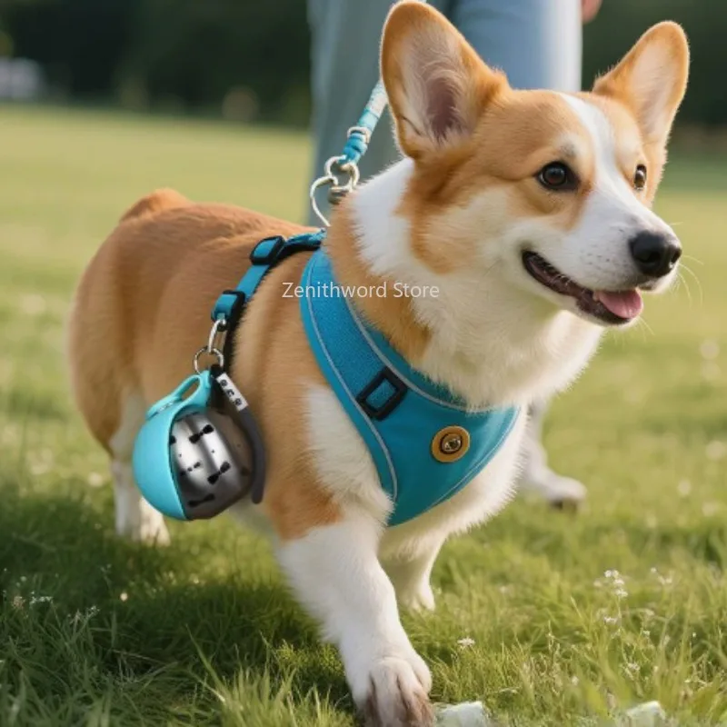 Bouteille d'eau portable avec gamelle intégrée pour petit chien – Image 3
