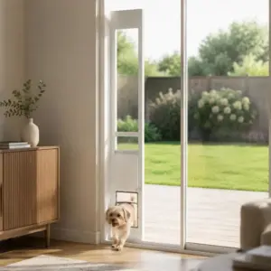 Porte adaptatrice pour chien sur baie vitrée coulissante