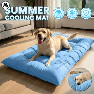Lit rafraîchissant pour chien en peluche ultra douce lavable
