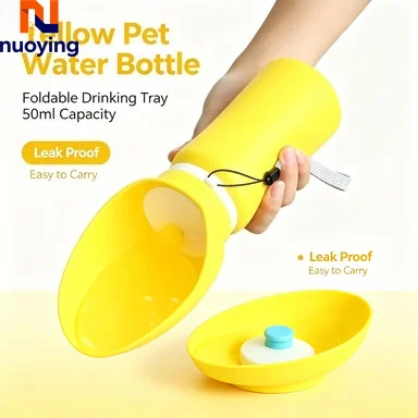 Bouteille d'eau portable pliable avec gamelle pour chien – Image 2
