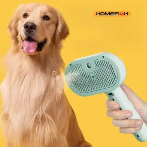 Brosse à vapeur pour chien, toilettage luxe et démêlage en douceur