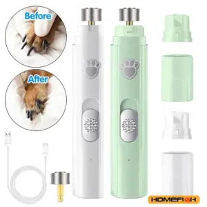 Lime à ongles électrique USB pour chien, coupe indolore et silencieuse