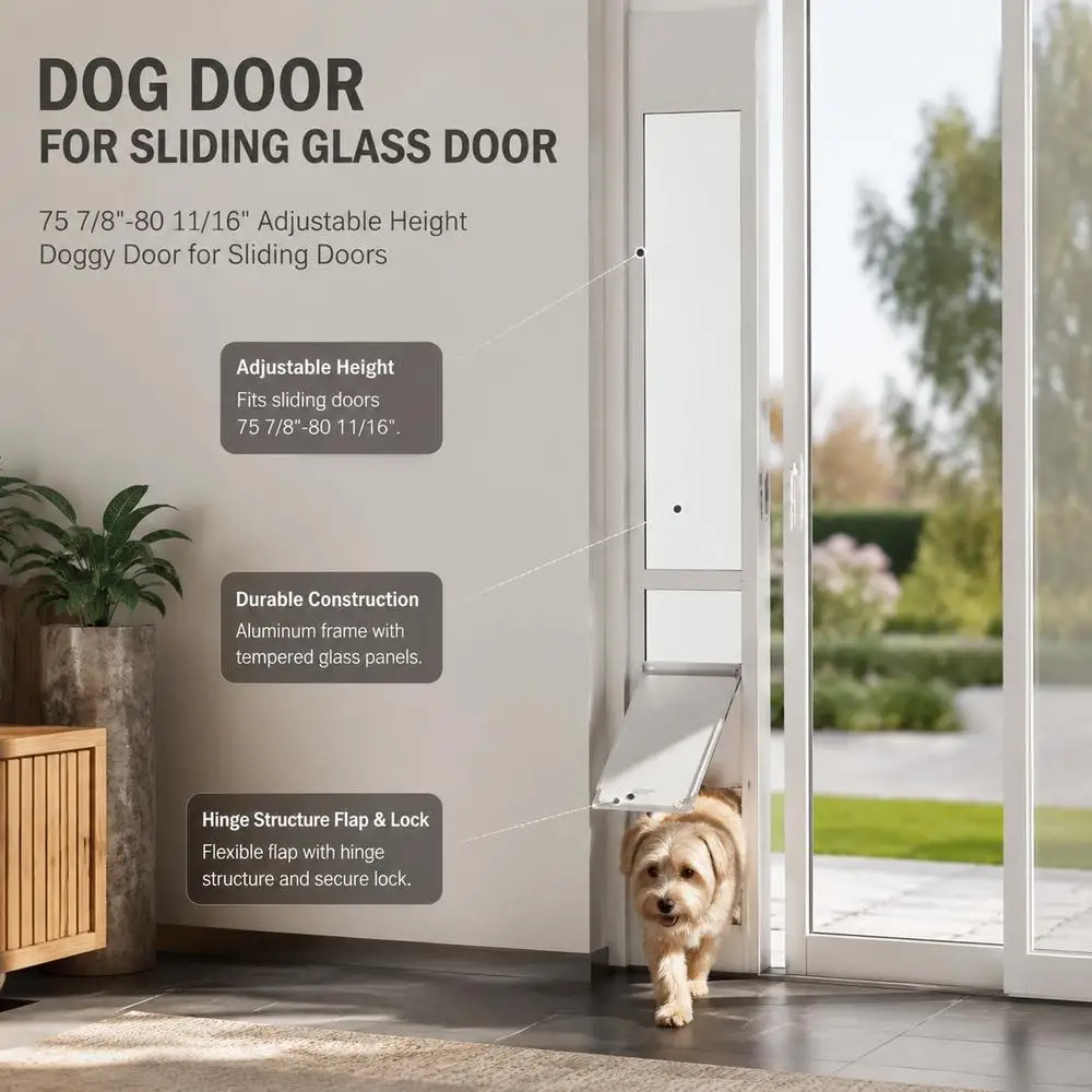 Porte adaptatrice pour chien sur baie vitrée coulissante – Image 4