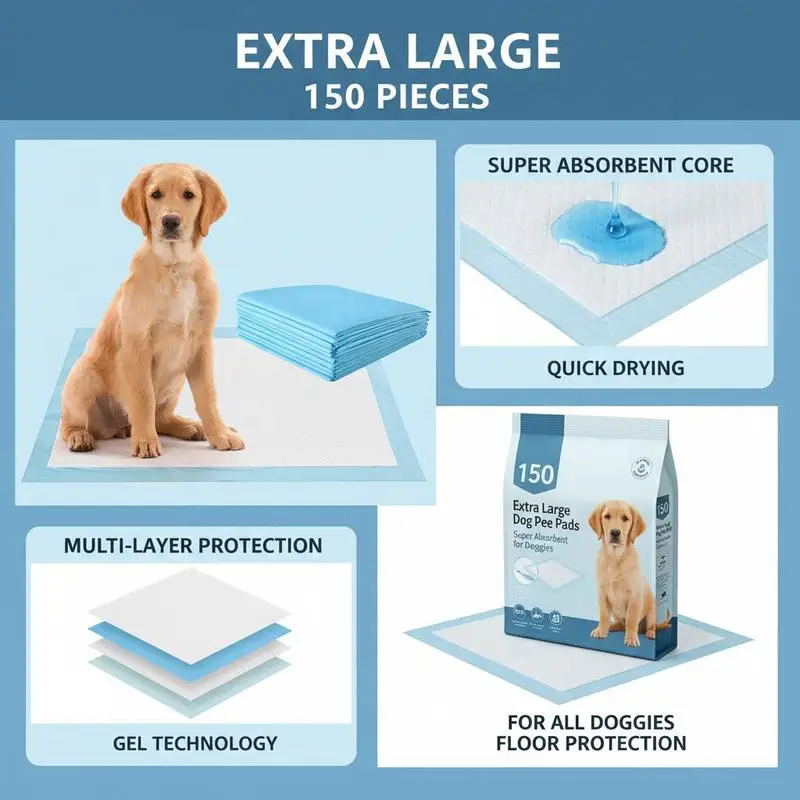 Coussinets absorbants extra larges pour chiots et chiens – Image 4