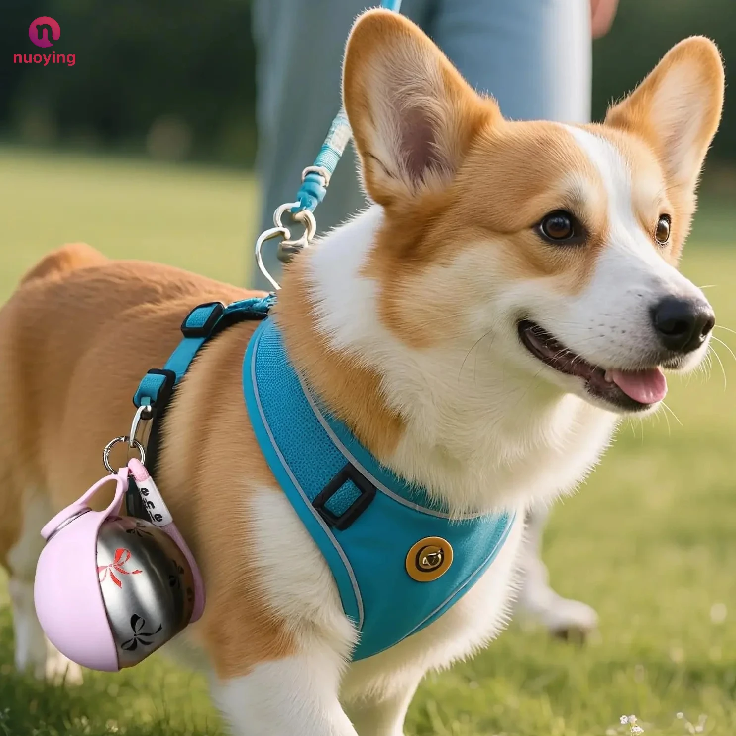 Bouteille distributeur d’eau 2-en-1 pour chien, compacte et anti-fuite – Image 4