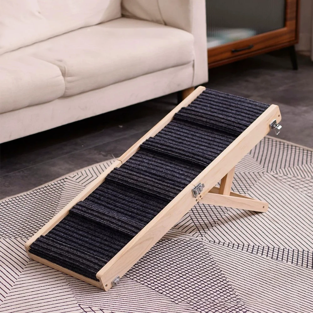 Rampe pliable antidérapante pour chien, réglable en hauteur, échelle d'escalade – Image 2