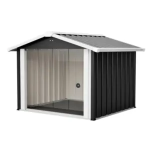 Grande niche extérieure imperméable, toit incliné, 102x91x84 cm