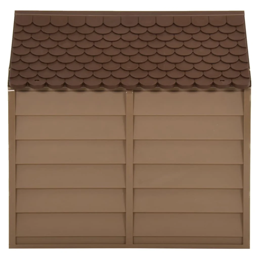 Maison pour chien marron en polypropylène, 71x71x68 cm – Image 3