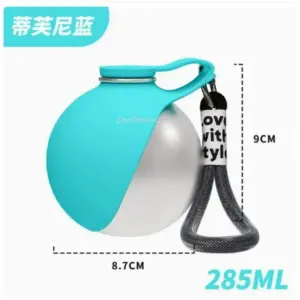 Bouteille d'eau portable avec gamelle intégrée pour petit chien