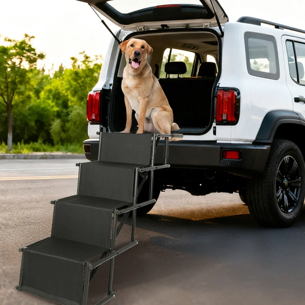 Escaliers pliables pour chien jusqu'à 75 kg, rampe pour véhicules – Image 3