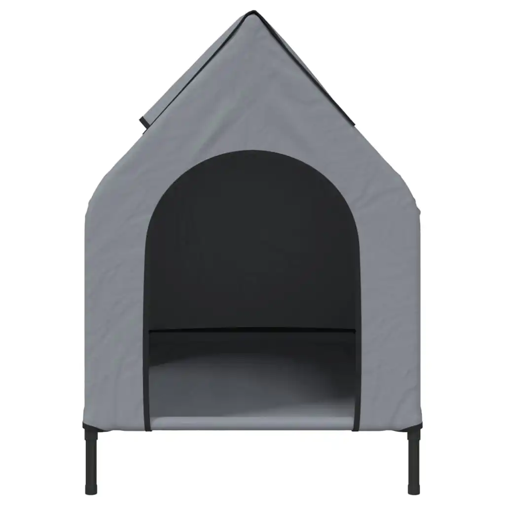 Cage pour chien pliable, tissu Oxford gris clair et acier – Image 4