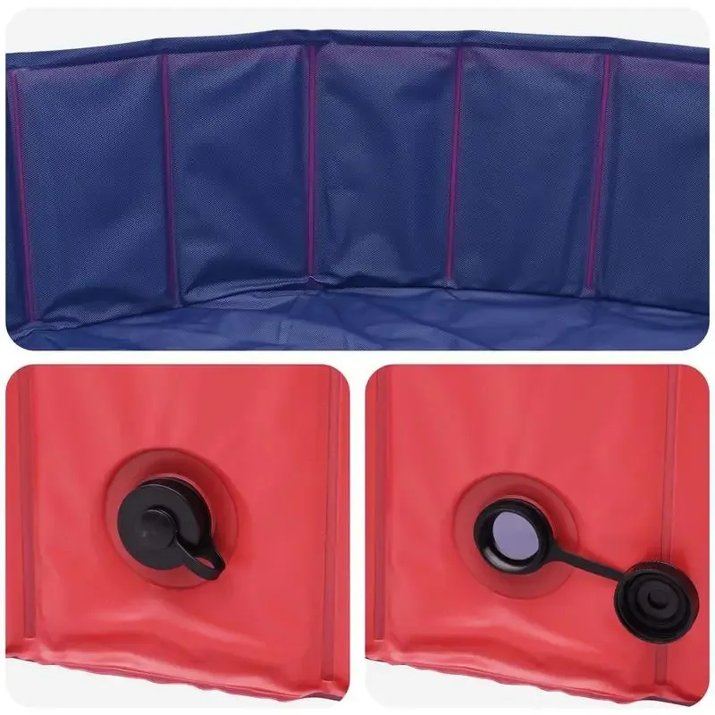 Piscine à débordement pour chien, 300 x 38 cm, PVC renforcé – Image 4