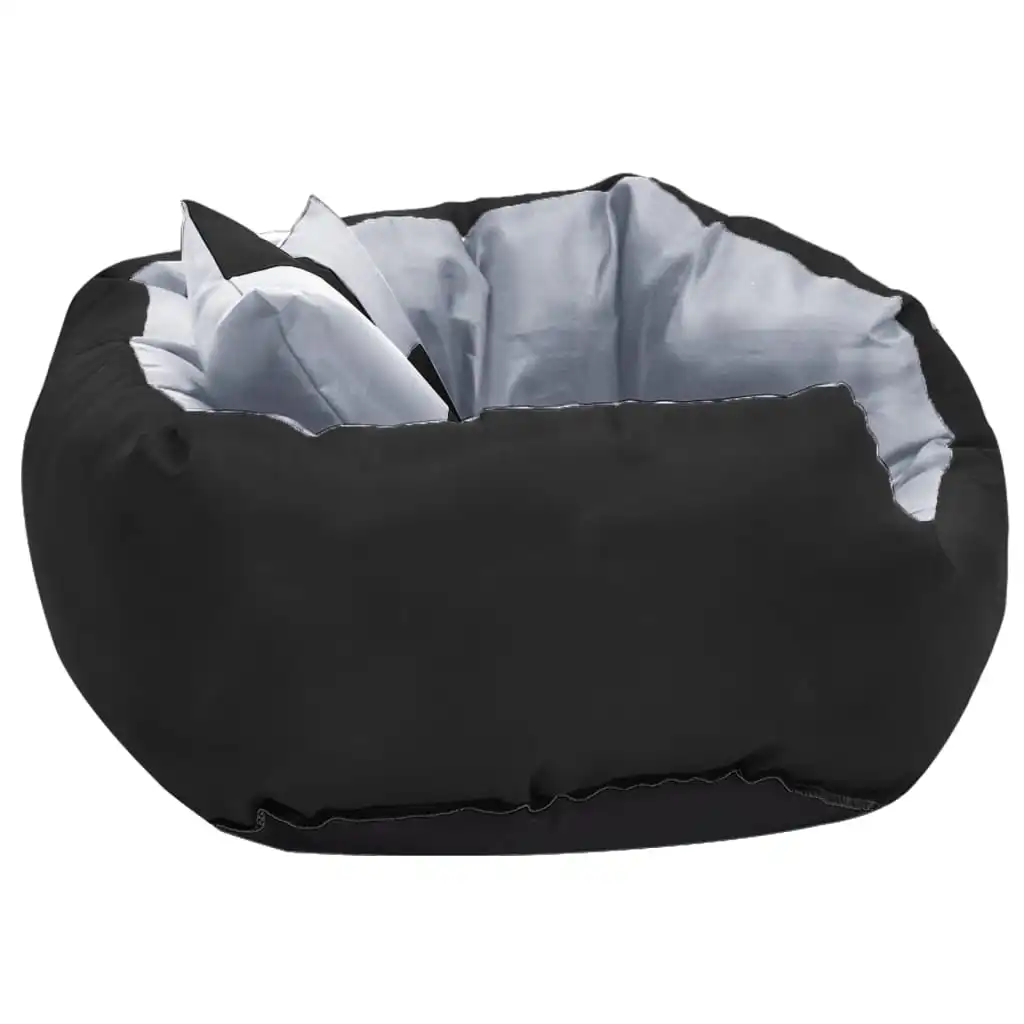 Coussin réversible gris et noir pour chien, 65x50x20 cm – Image 3
