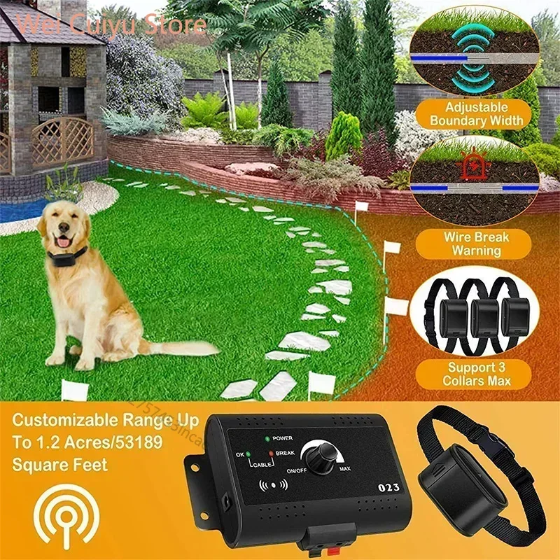 Clôture sans fil améliorée pour chien avec portée ajustable – Image 2