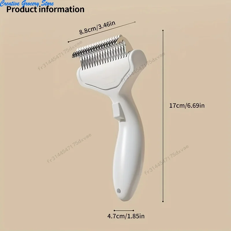 Brosse démêlante à un clic pour chien à poils longs – Image 2