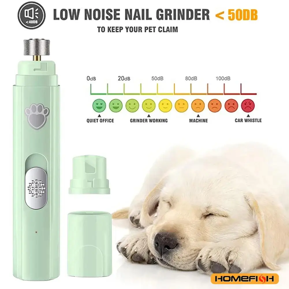 Lime à ongles électrique USB pour chien, coupe indolore et silencieuse – Image 3