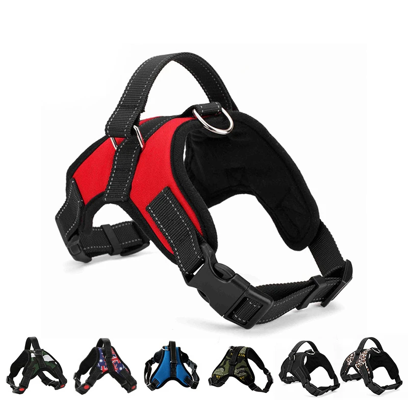 Harnais gilet en nylon respirant à dégagement rapide pour chien – Image 2