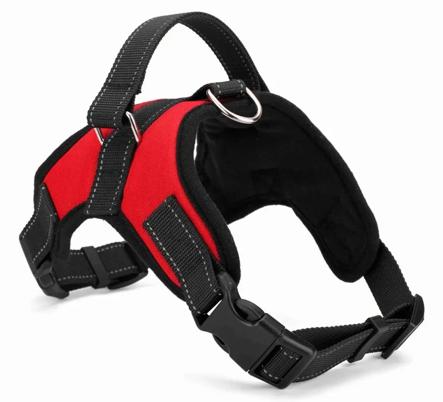 Harnais gilet en nylon respirant à dégagement rapide pour chien