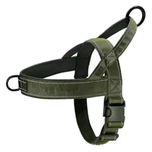 Harnais tactique anti-traction rembourré pour chien de grande race